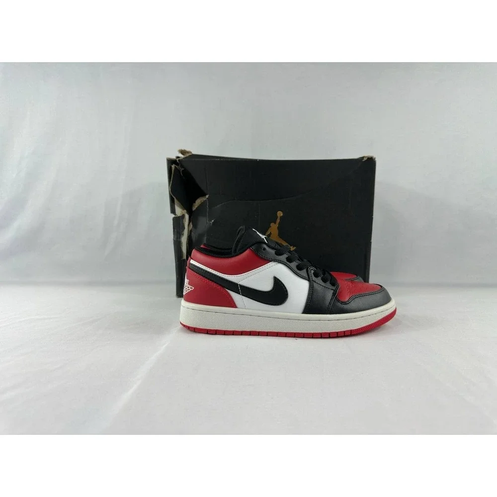 Nike Air Jordan 1 Low 'Bred Toe' 553558-612 Men's Size 7